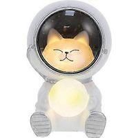 OEM L&aacute;mpara De Noche Creativa - L&aacute;mpara De Noche Con Forma De Perro Astronauta, L&aacute;mpara Decorativa De Mesita De Noche, L&aacute;mpara De Mesita De Noche Universa