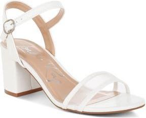 London Rag Orpina Block Heel Sandal in White at Nordstrom Rack, Size 9.5