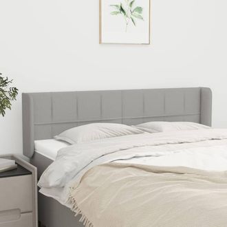 vidaXL Cabecero De Tela Gris Claro 147x16x78/88 Cm Vidaxl
