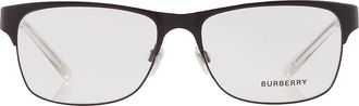 Burberry Transparent Rectangular Mens Eyeglasses BE1289 1007 55