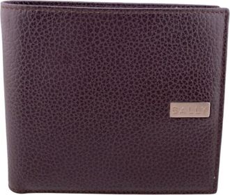 Bally Brown Leather Bill Wallet (Bi-Fold) (Pre-Owned)