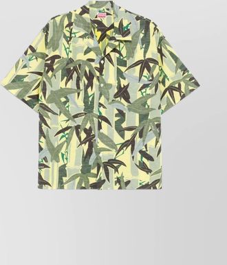 Kenzo printed camp collar relaxed fit shirt