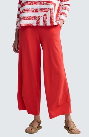 Luukaa D'Celli Ilaria Curved Jersey Pants in Vermillion at Nordstrom, Size 14