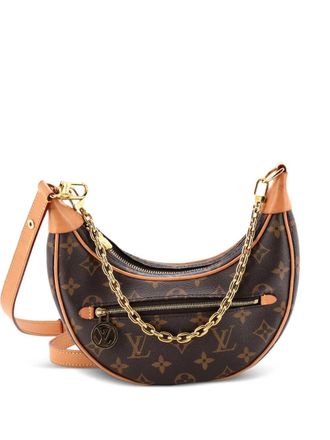 Louis Vuitton Loop Handtas Monogram canvas hobo tas - Bruin