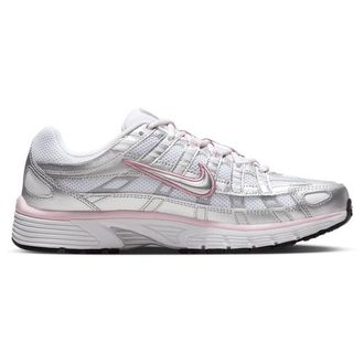 Nike Womens P-6000 - Running Shoes White/Mtlc Silver/Elemental Pink Size 10.0