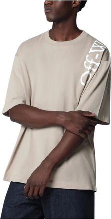 Off-white Hombre, Camisetas, Beige, Talla: L