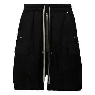 Rick Owens Cargobela Shorts - Heren - Korte broeken - Zwart - Maat: M Katoen