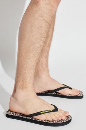Dsquared2 Flip-flops With Logo, Mens, Black