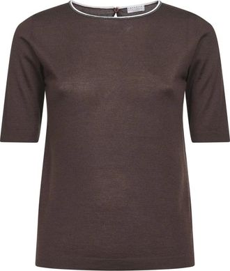 Brunello Cucinelli Donna, Top, Marrone, S, new