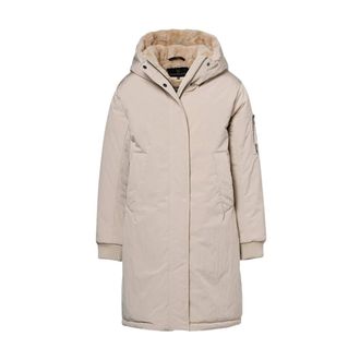 Creenstone Vaka Jas - Dames - Mantels - Beige - Maat: 2XL Leer