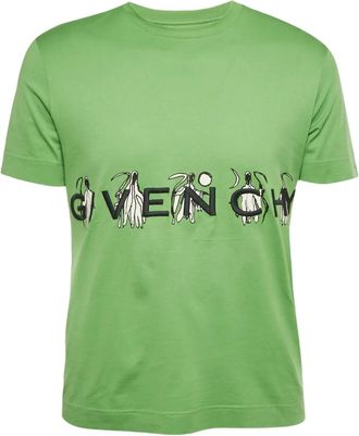 Givenchy T-shirt con logo ricamato - Verde