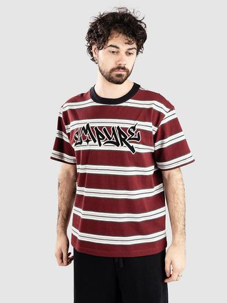 Empyre Razor Stripe T-Shirt maroon