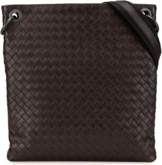 Bottega Veneta Pre-owned Shoulder Bags, male, Brown, Size: ONE SIZE Pre-owned Leather shoulder-bags