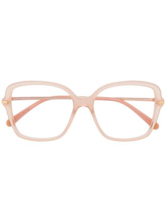 POMELLATO square-frame glasses - women - Acetate/Metal (Other) - One Size - Neutrals