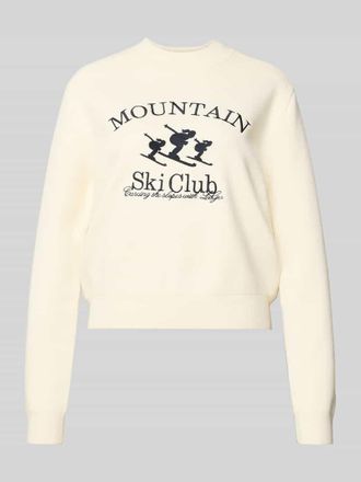 LeGer By Lena Gercke Strickpullover mit Label-Stitching Modell Allie in Offwhite, Größe 34