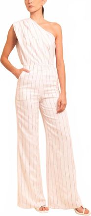 Azulu Bosawa Jumpsuit In Ivory Stripe