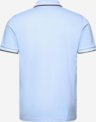 HUGO BOSS Mens Polo Shirt Stretch Cotton Light Blue T-shirts And Polos