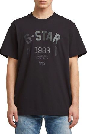G-Star 89 Organic Cotton Graphic T-Shirt in Dark Black at Nordstrom, Size Medium