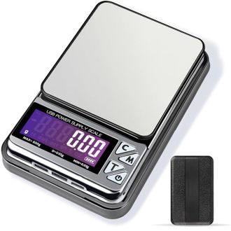 OEM Balanza De Precisi&oacute;n Para Joyer&iacute;a De 600 G X 0,01 G Con 7 Unidades Y 3 Puertos De Carga, Balanza Digital Port&aacute;til De Bolsillo, Adecuada Para Coleccion