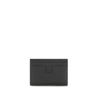 Tom Ford Grained Calf Leather Card Case - Black