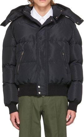 Alexander McQueen Mens Black Polyamide Bomber Clothing