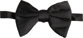 Dolce & Gabbana Silk Bow Tie - Black