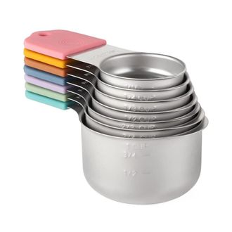 OEM Juego De Vasos Medidores Magn&eacute;ticos De Acero Inoxidable, Vasos Medidores De Metal Resistentes Para Ingredientes Secos Y L&iacute;quidos (multicolor)