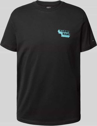 Tommy Jeans Slim Fit T-Shirt aus reiner Baumwolle in Black, Größe XXL