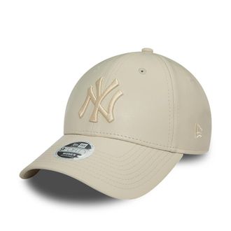 New Era 9Forty Womens Cap - Leatherette New York Yankees Beige