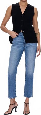 Pistola Denim Bri High Rise Slim Straight Jeans In Charleston