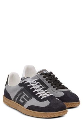Balmain Swan Low Top Sneaker in Yfg Dark Grey/Light Grey at Nordstrom, Size 12Us