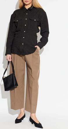 STUDIO NICHOLSON Nasser Trousers, Womens, Brown