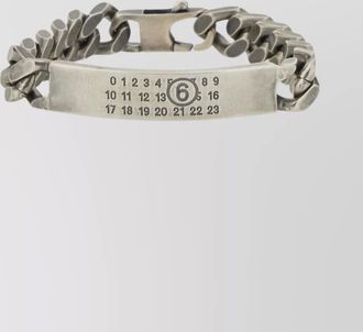 Maison Margiela link chain bracelet engraved detail