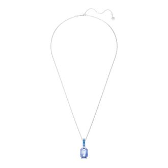 Swarovski Hanger Unisex Millenia Octagon Blauw 5696518 - Dames - Kettingen - Grijs - ONE Size - Accessoires