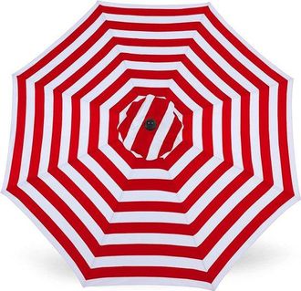 OEM Toldo De Repuesto Para Sombrilla Con 8 Varillas, Cubierta Resistente A Los Rayos Uv (solo La Parte Superior), Rayas Azules Y Blancas, 2 M