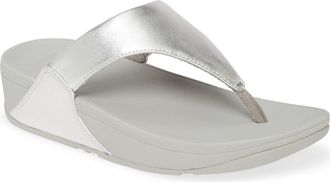 FitFlop Lulu Flip Flop in Silver at Nordstrom Rack, Size 10