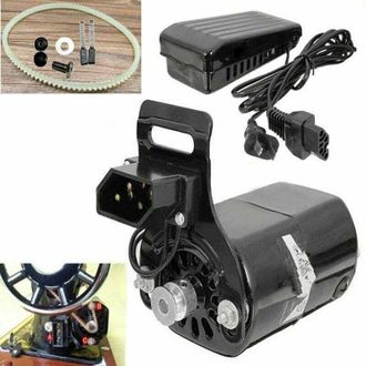 OEM Motor Para M&aacute;quina De Coser Dom&eacute;stica De 220 V, 180 W, 0,9 A, Color Negro, Con Controlador