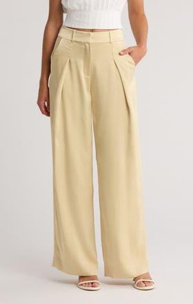SIMKHAI Mercer Pleated Pants in Butter at Nordstrom Rack, Size 8
