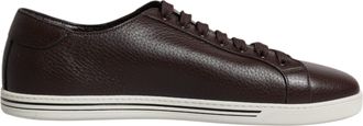 Dolce & Gabbana Brown Low Top Men Saint Tropez Sneakers Mens Shoes