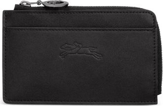 Longchamp Portacarte Le Pliage in pelle goffrata - Nero