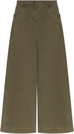 Max Mara Alamaro Jeans - Dames - Loose Fit Jeans - Groen - S - Katoen - Jeans