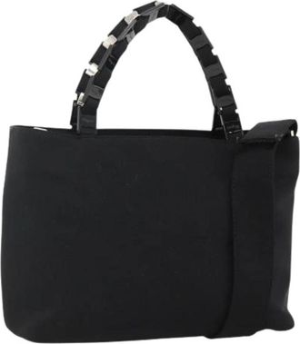Ferragamo Pre-owned Nylon Handtas - Dames - Vintage Schoudertas - Zwart - ONE Size - Nylon - Vintage