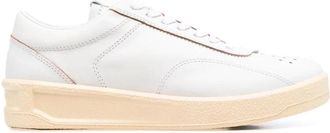 Jil Sander Cupsole Low Top Sneakers - Dames - Sneakers - Wit - 41 EU - Leer - Schoenen