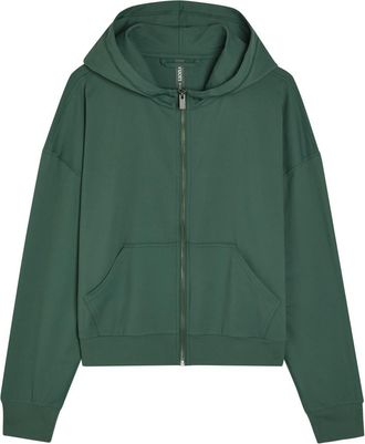Vuori Clothing Halo Modern Hooded Stretch-jersey Sweatshirt - Green - S (UK8-10 / S)