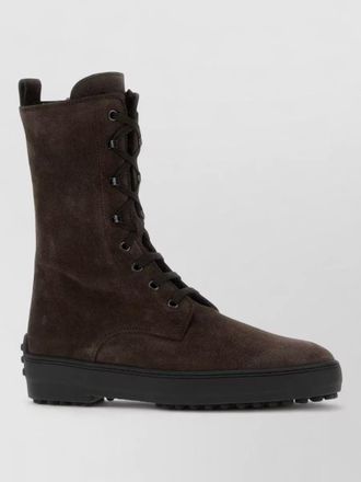 Tod's suede leather ankle boots