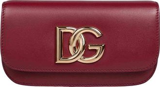 Dolce & Gabbana 35 shoulder bag in leather with DG logo