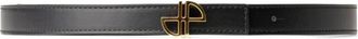 Patou Thin JP Belt - female - Patou - Belts - Black - L - Accessories