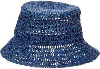 Bruno Magli Crochet Short Brim Bucket Hat