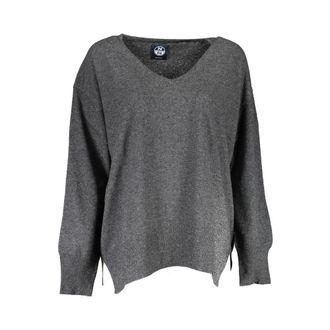 North Sails Prenda de punto con cuello en V - Knitwear - Mujer - Gris - S