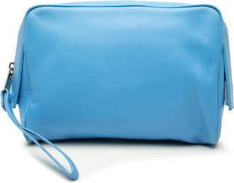 Bottega Veneta Blue Leather Clutch Bag (Pre-Owned)